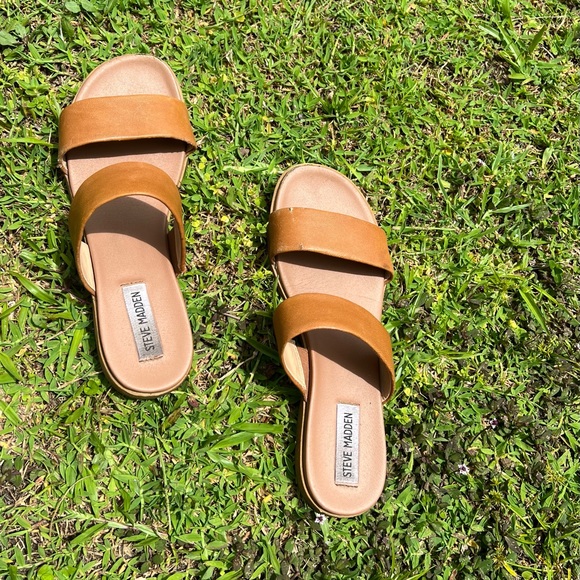 Brown Steve Madden Leather Sandals, Women’s size 7.5 - Picture 3 of 3